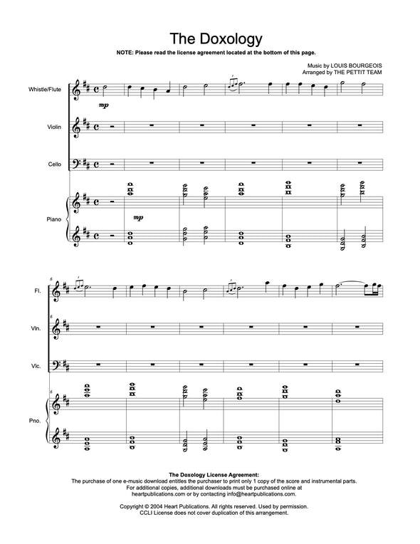 Doxology (Flute, Violin, & Cello Trio)