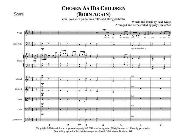 Chosen As His Children - Born Again (Solo)