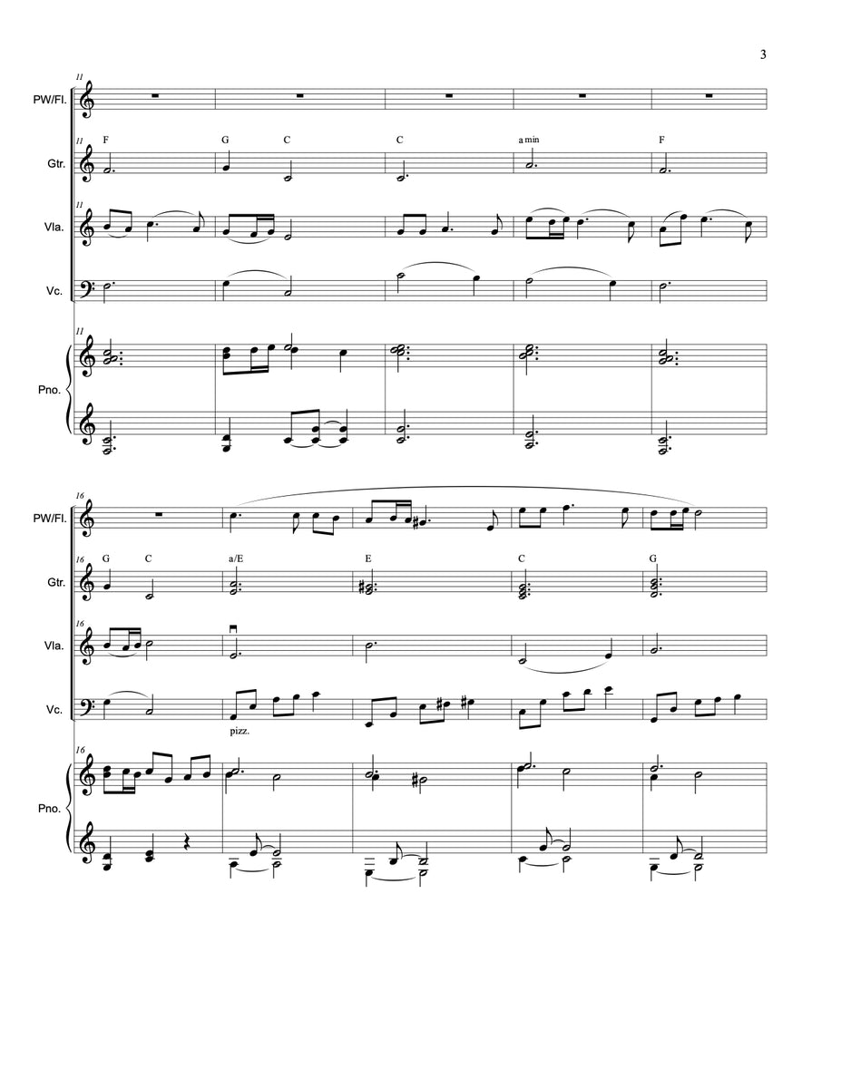 Love Divine, All Loves Excelling (Flute, Viola, Cello, & Guitar Quarte