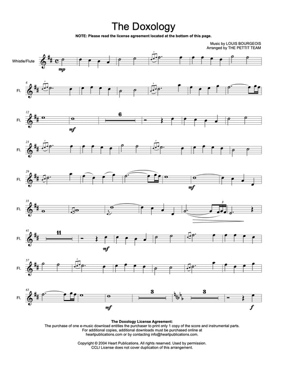 Doxology (Flute, Violin, & Cello Trio)